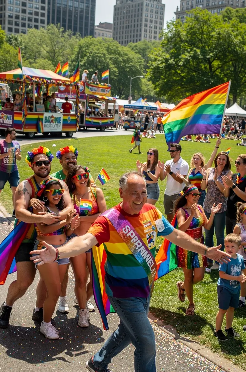 Cultural parade planning with vibrant community involvement.