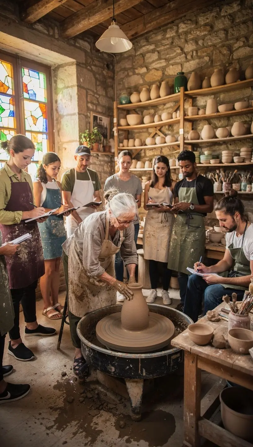 Local artisans showcasing traditional crafts and heritage.