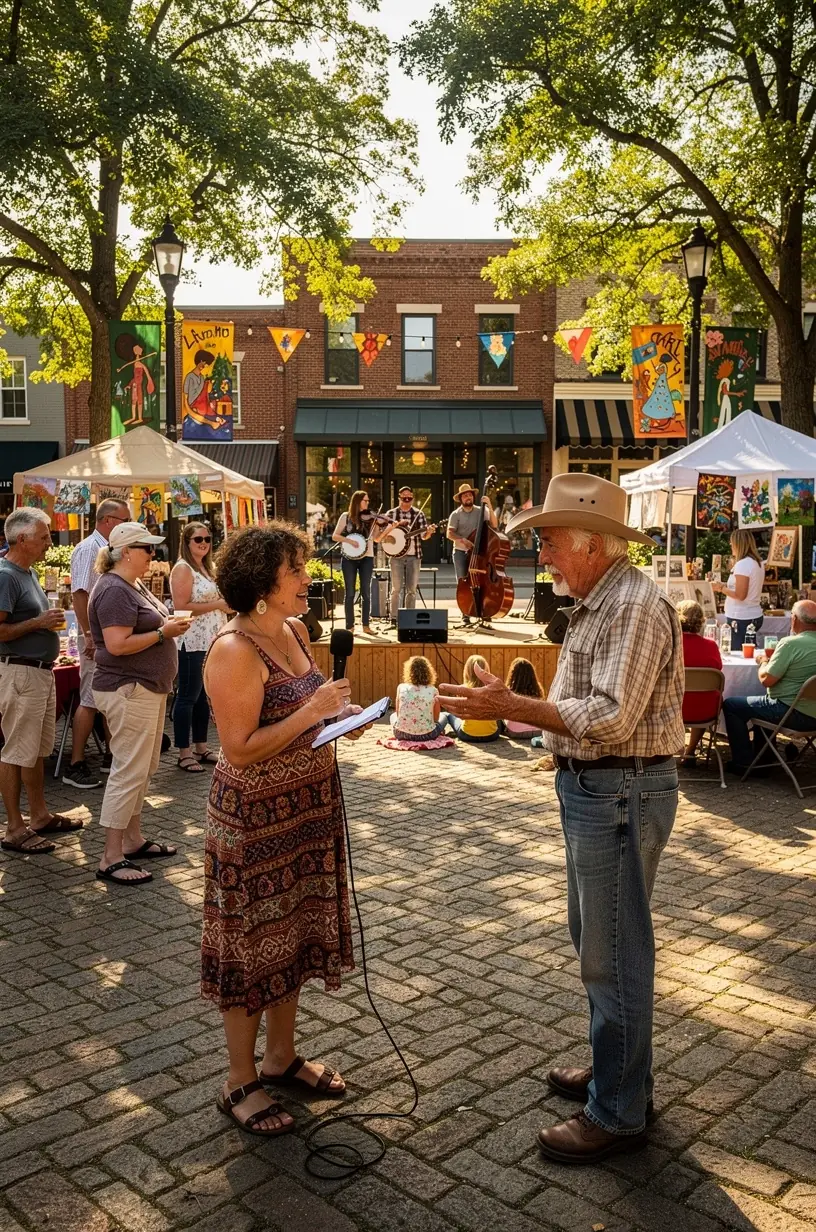 Local folk dancers performing traditional cultural routines