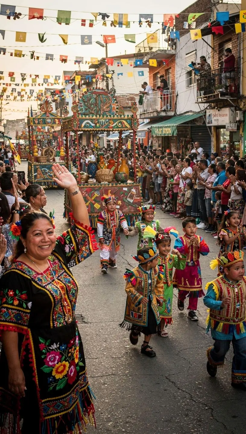 Storytelling scene highlighting local culture and traditions.